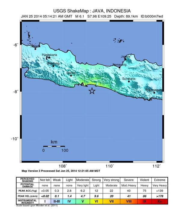 Gempa 6,5 Skala Richter Guncang Kebumen